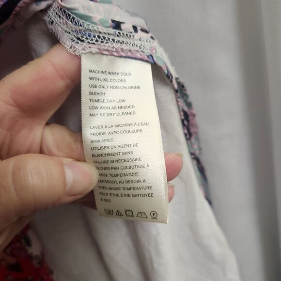 Free People Pick Your Scarf Maxi-Tee Womens Size Medium Pink Multi New - Picture 8 of 10